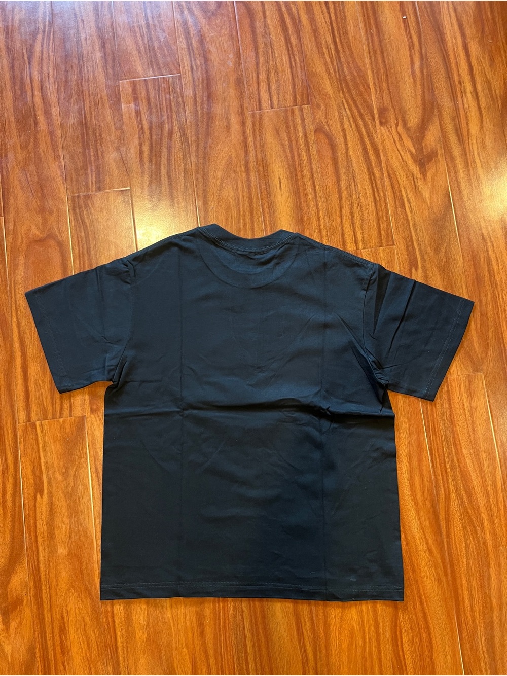 Supreme Big Yellow Spell-Out Back Graphic Tee Navy - Size Medium - Picture 3 of 3